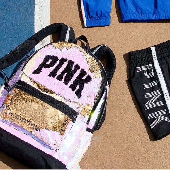 PINK Victoria's Secret Bags Nwt Victorias Secret Pink Sequin Campus